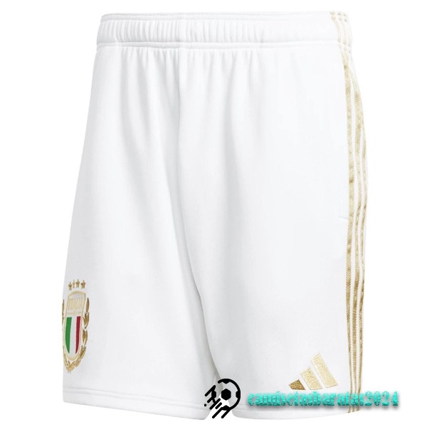 Replicas Edición Conmemorativa Pantalones Italia 2023 Blanco