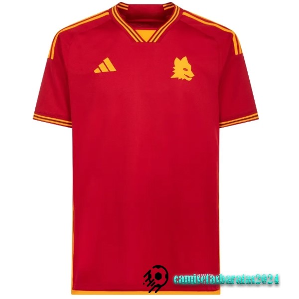 Replicas Tailandia Casa Camiseta As Roma 2023 2024 Rojo