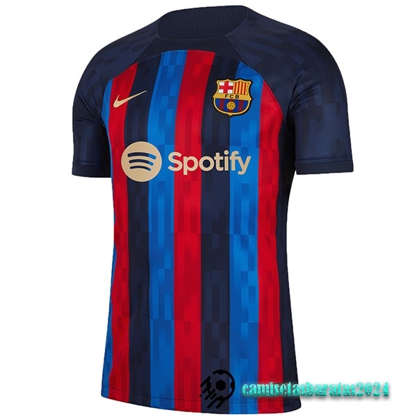 Replicas Tailandia Casa Camiseta Barcelona 2022 2023 Azul Rojo