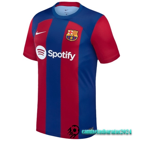 Replicas Tailandia Casa Camiseta Barcelona 2023 2024 Azul Rojo