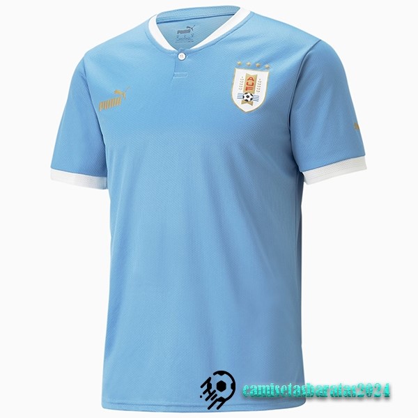 Replicas Tailandia Casa Camiseta Uruguay 2022 Azul