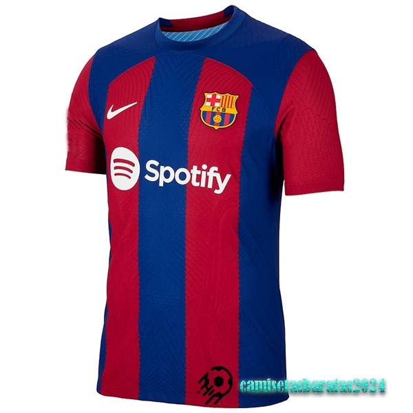 Replicas Tailandia Casa Jugadores Camiseta Barcelona 2023 2024 Azul Rojo