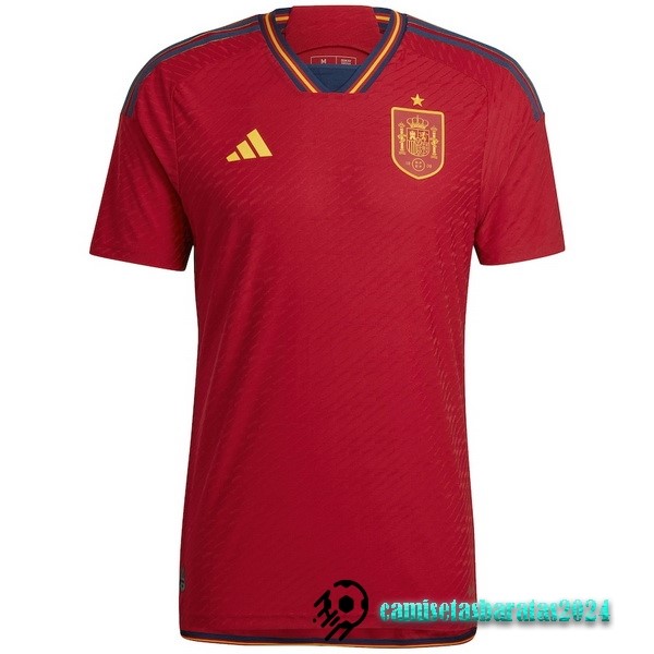 Replicas Tailandia Casa Jugadores Camiseta España 2022 Rojo