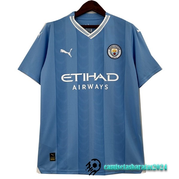 Replicas Tailandia Concepto Camiseta Manchester City 2023 2024 Azul
