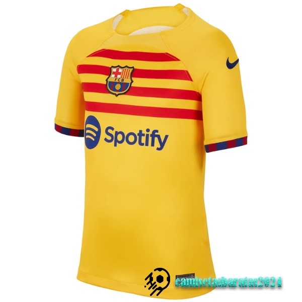 Replicas Tailandia Cuarta Camiseta Barcelona 2022 2023 Amarillo