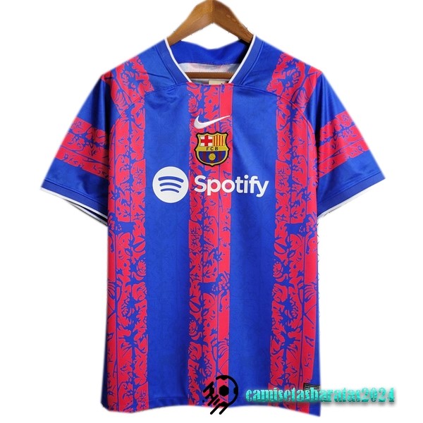 Replicas Tailandia Especial Camiseta Barcelona 2023 2024 Azul I Rojo