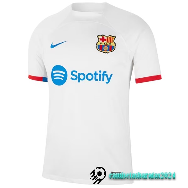 Replicas Tailandia Segunda Camiseta Barcelona 2023 2024 Blanco
