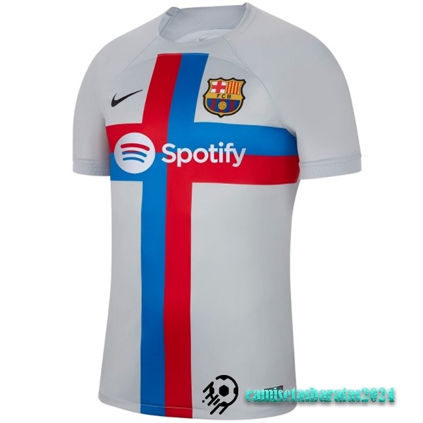 Replicas Tailandia Tercera Camiseta Barcelona 2022 2023 Gris
