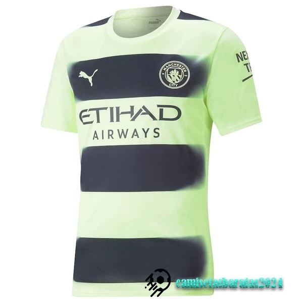 Replicas Tailandia Tercera Camiseta Manchester City 2022 2023 Verde