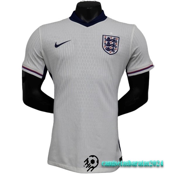 Replicas Tailandia Casa Jugadores Camiseta Inglaterra 2024 Blanco