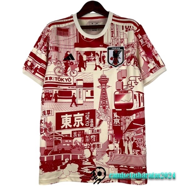 Replicas Tailandia Especial Camiseta Japón 2023 Rojo Amarillo