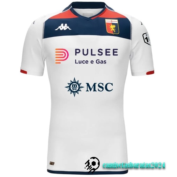 Replicas Tailandia Segunda Camiseta Genoa 2023 2024 Blanco